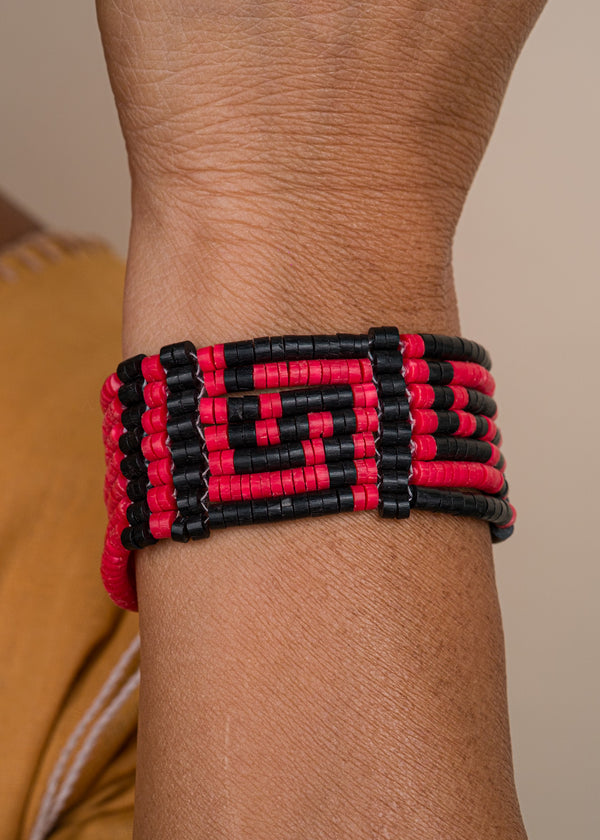Pulseira ajustável de PVC | Marubo - TUCUM