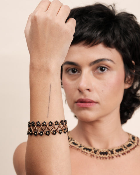 Pulseira indígena de sementes | Krahô