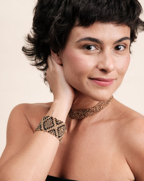 Pulseira indígena de sementes | Krahô