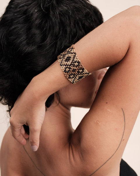 Pulseira indígena de sementes | Krahô