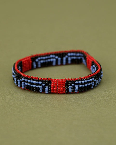 Pulseira coral indígena | Waurá