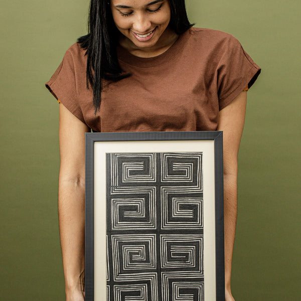 Quadro Grafismos Asurini - Arte indígena | Tucum Brasil