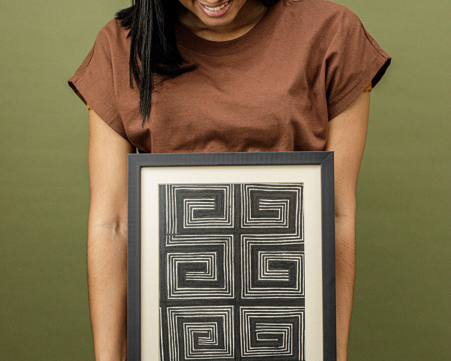 Quadro Grafismos Asurini - Arte indígena | Tucum Brasil