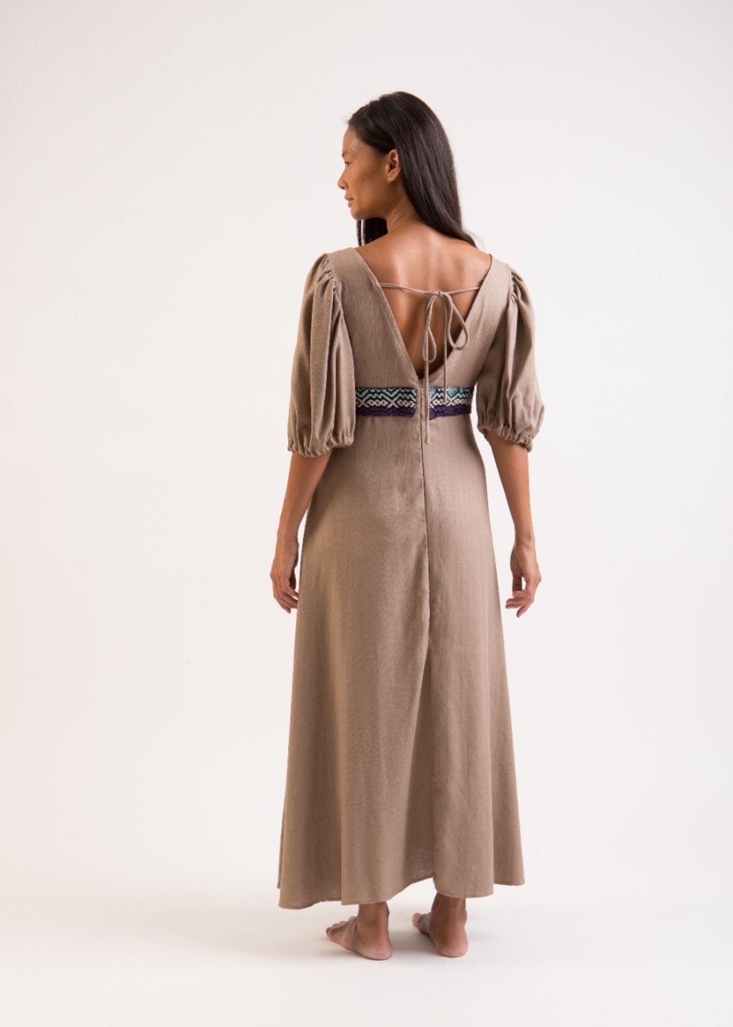Vestido com bordado Huni Kuin | R.I.TO Imagem secundária do produto