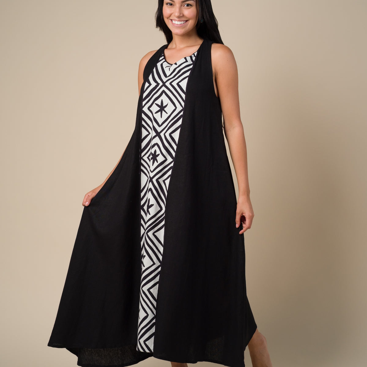 Vestido Evasê | Coleção HORI - Daiara Tukano