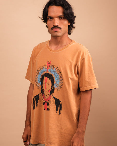 Camiseta Cacique - Arte indígena Kayapó | Tucum Brasil
