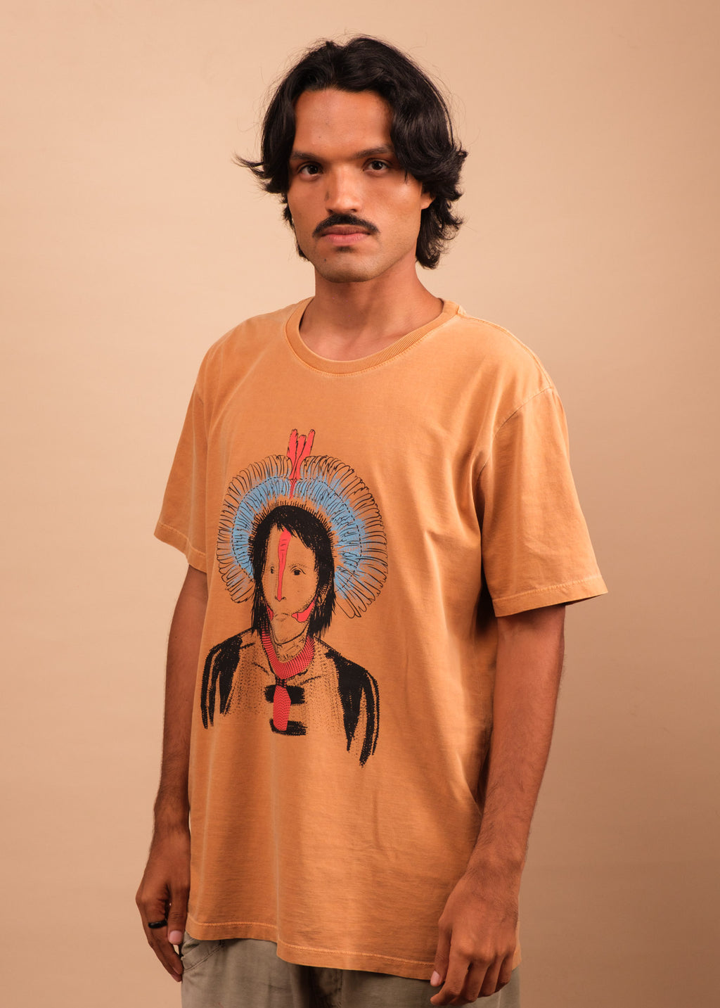 Camiseta Cacique - Arte indígena Kayapó | Tucum Brasil