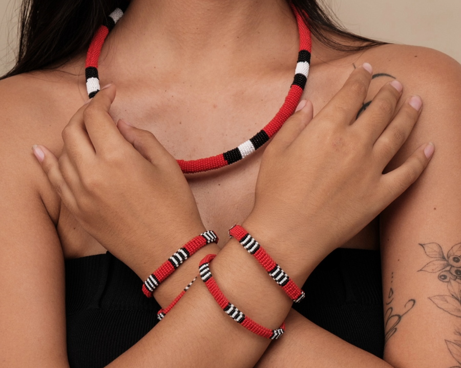 Kit dupla de Pulseiras Coral | Waurá