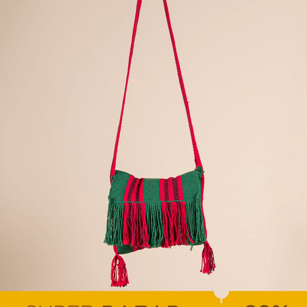 Bolsa de Tecelagem Guajajara - Arte Indígena | Tucum Brasil