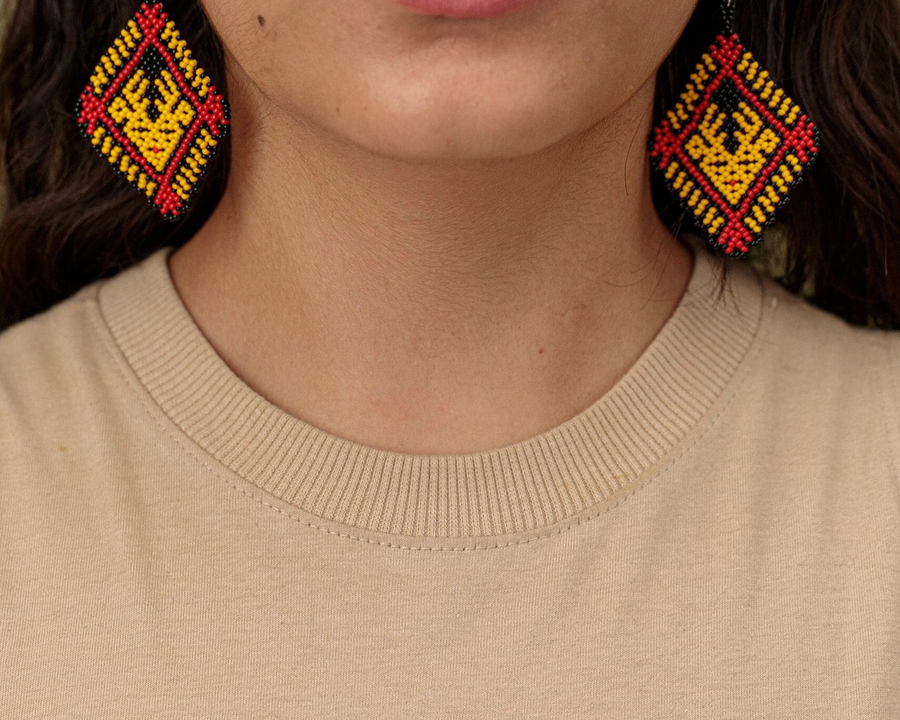 Brincos Gavião - Joia Indígena | Tucum Brasil