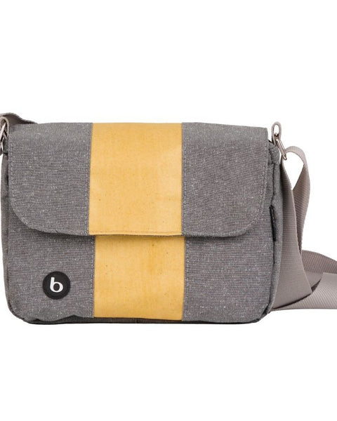 Bolsa Carteiro Bossa Nova Cinza/Urucum | bossapack