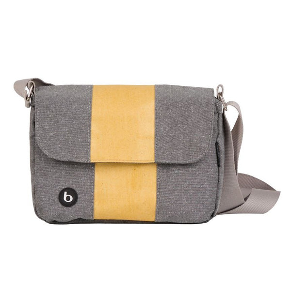 Bolsa Carteiro Bossa Nova Cinza/Urucum | bossapack