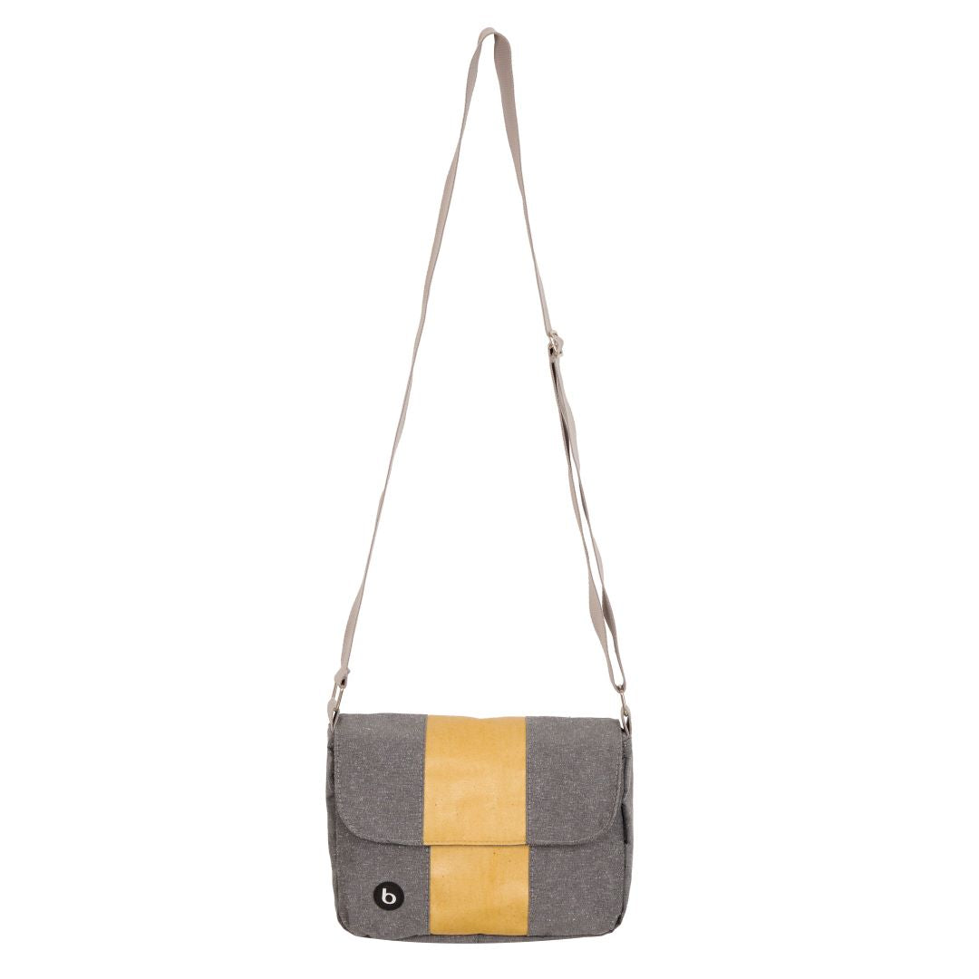 Bolsa Carteiro Bossa Nova Cinza/Urucum | bossapack