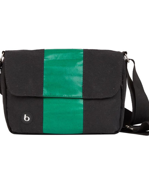 Bolsa Carteiro Bossa Nova Preta/Verde | bossapack