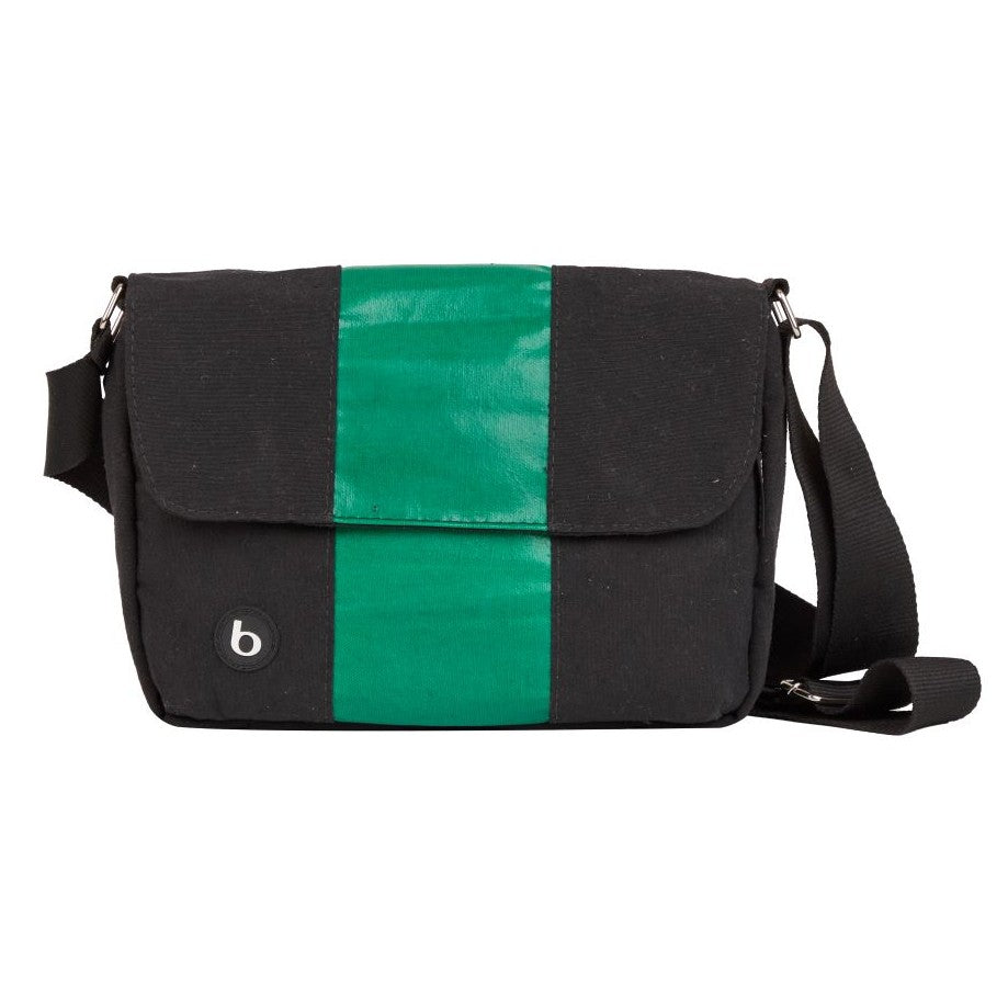 Bolsa Carteiro Bossa Nova Preta/Verde | bossapack