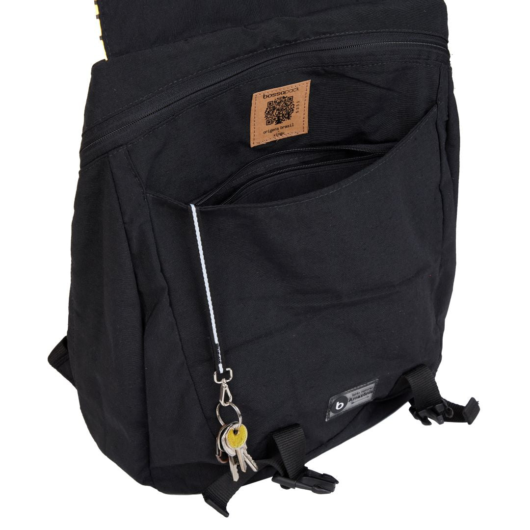 Mochila Simca preta | Bossapack