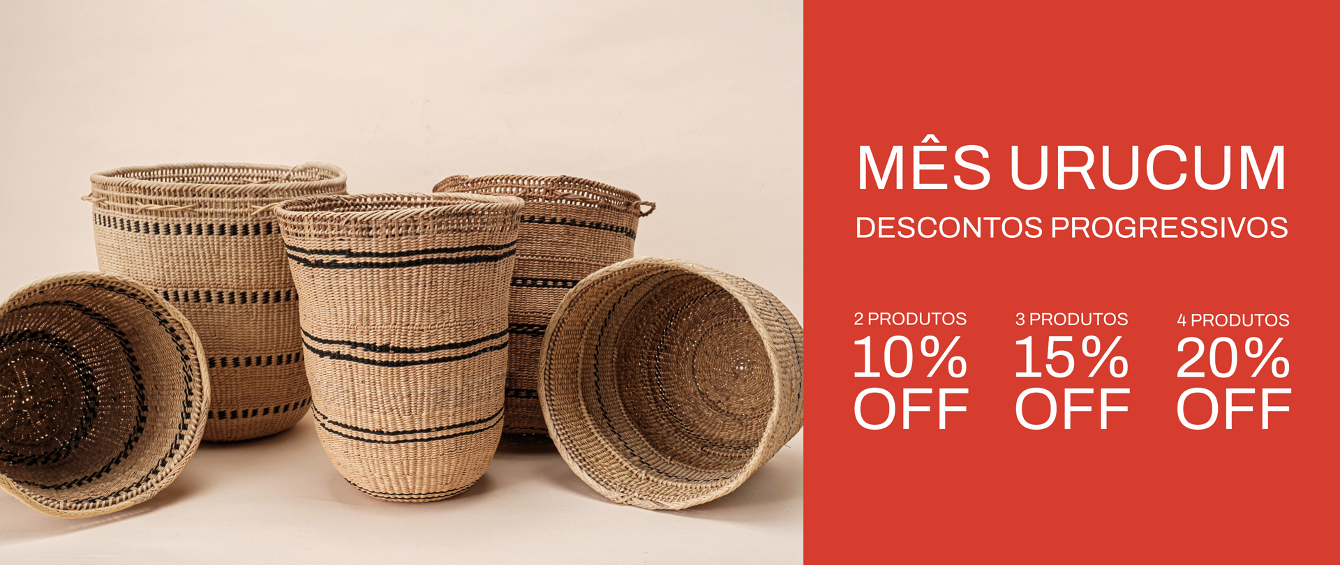  As cestarias indígenas são únicas e feitas à mão pelos povos originários do Brasil, a partir de fibras naturais. Os cestos são carregados de força e beleza ancestral. Conheça as artes feitas à mão pelos povos indígenas. Adquira a sua agora com frete grátis acima de R$ 330 para região sudeste!
