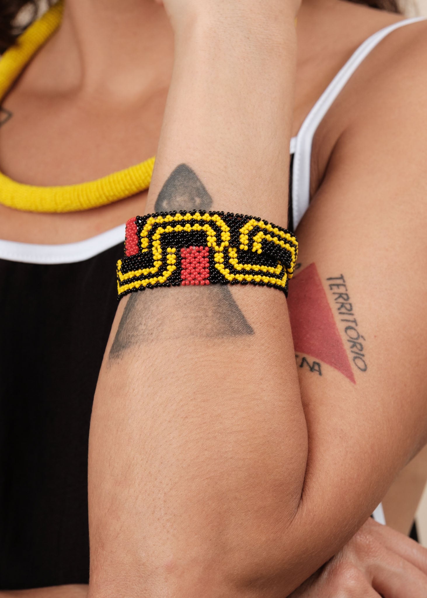Pulseira Waurá - Joia Indígena Imagem secundária do produto